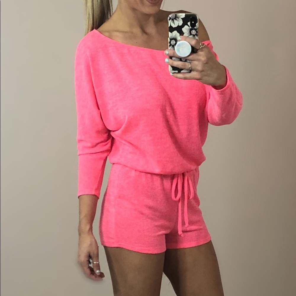 **BRAND NEW** Cozy Pink Romper